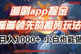 追劇APP掘金，遙遙領(lǐng)先的搬磚玩法,日入1000+