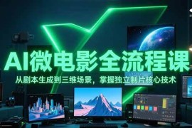 AI微電影全流程課，從劇本生成到三維場(chǎng)景，掌握獨(dú)立制片核心技術(shù)