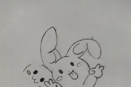 畫小兔子的短視頻教程_彩鉛手繪兔子教程