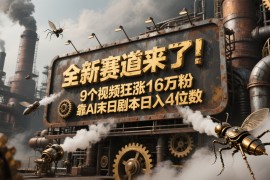 全新賽道來了！9個視頻狂漲16萬粉，靠AI末日劇本日入4位數，評論區(qū)爆肝追更！