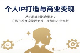 個人IP打造與商業(yè)變現(xiàn)，從IP原理到起盤盈利、產(chǎn)品開發(fā)及流量裂變等實(shí)戰(zhàn)技巧全解析