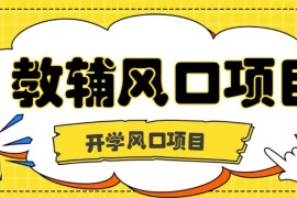 開學(xué)季風(fēng)口項(xiàng)目，教輔虛擬資料，長(zhǎng)期且收入穩(wěn)定的項(xiàng)目，零門檻輕松月入20000+
