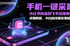 手機(jī)一鍵采集小紅書商品到飛書多維表格，詳細(xì)教程，小白應(yīng)該很容易操作【揭秘】
