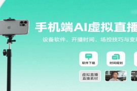 手機端AI虛擬直播課：設(shè)備軟件、開播時間、場控技巧與變現(xiàn)方式