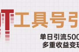 用工具號來破局，單日引流500+一條廣告4位數(shù)多重收益變現(xiàn)玩兒法【揭秘】