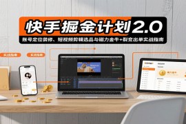 快手掘金計(jì)劃2.0，賬號(hào)定位裝修、短視頻剪輯選品與磁力金牛+裂變出單實(shí)戰(zhàn)指南
