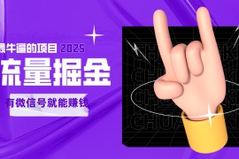 手動(dòng)流量掘金，一個(gè)動(dòng)動(dòng)手指添加好友就能賺錢(qián)的項(xiàng)目，2025最牛逼的項(xiàng)目可無(wú)限放大