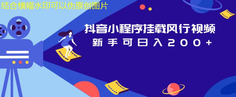 抖音小程序掛載風行視頻全套教程，輕松賺錢日入200+ 項目分享