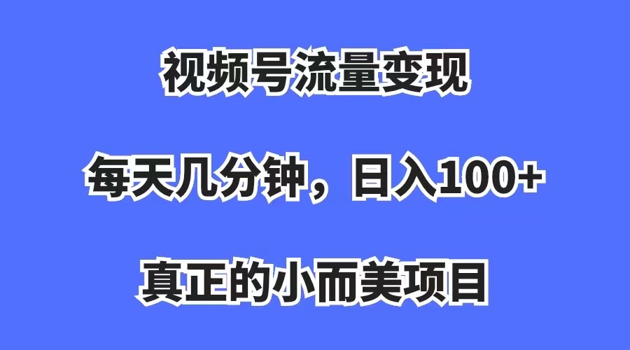 視頻號流量變現(xiàn)，每天幾分鐘，收入100+，真正的小而美項目 視頻號流量變現(xiàn)，每天幾分鐘，收入100+，真正的小而美項目 動漫電影